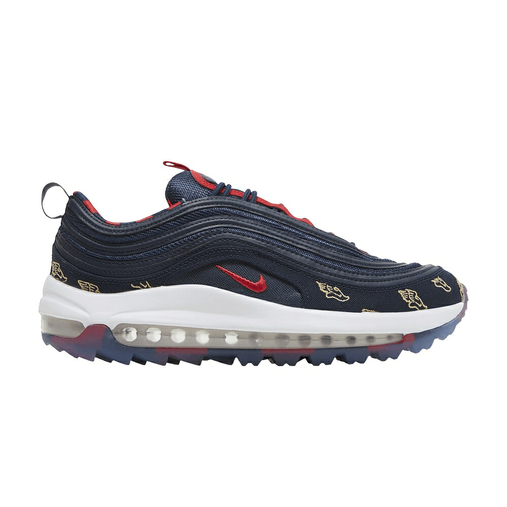 ナイキ マックス ゴルフ 白いこと 白いこと ゴールド 大気圏マックス \u0027WING OBSIDIAN\u0027 スニーカー メンズ NIKE AIR MAX 97 GOLF NRG IT - / OBSIDIAN WHITE CELESTIAL GOLD