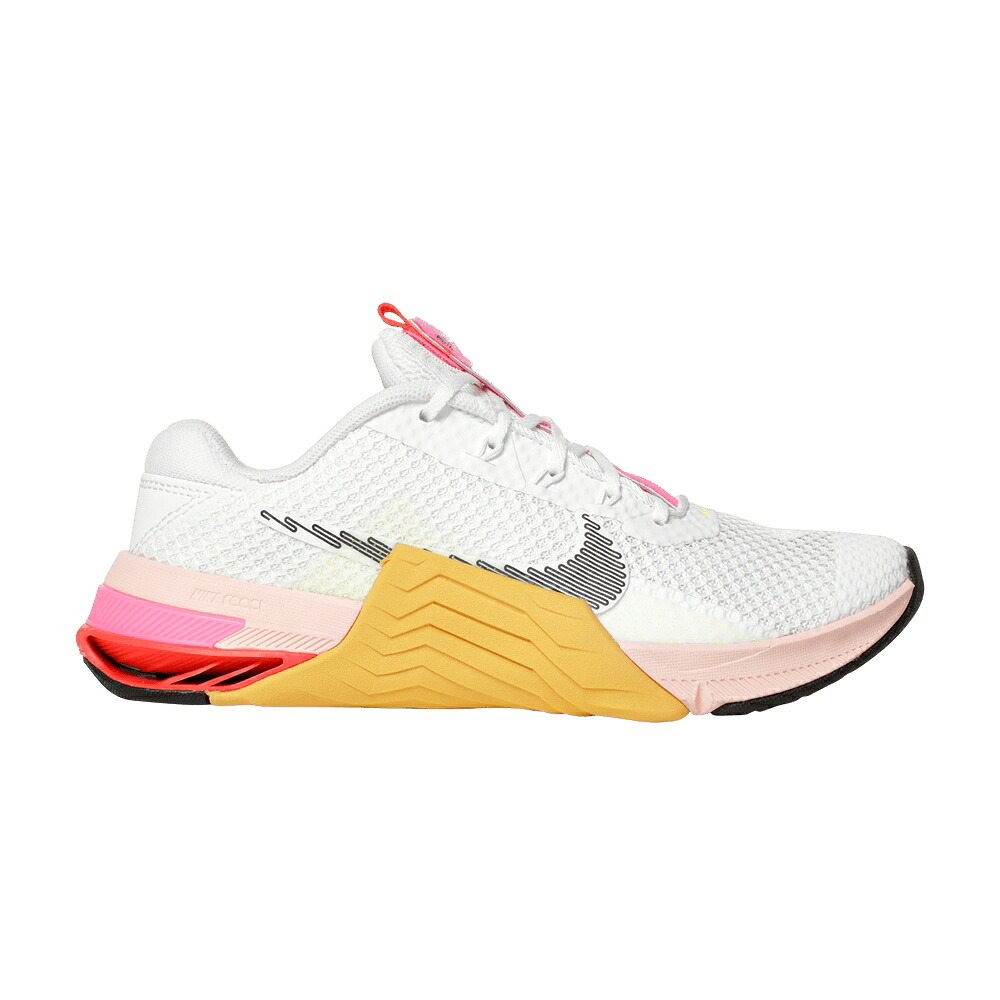 ナイキ 白いこと 白いこと クリムゾン \u0027RAWDACIOUS\u0027 スニーカー レディース NIKE WMNS METCON 7 X / WHITE POLLEN BRIGHT CRIMSON