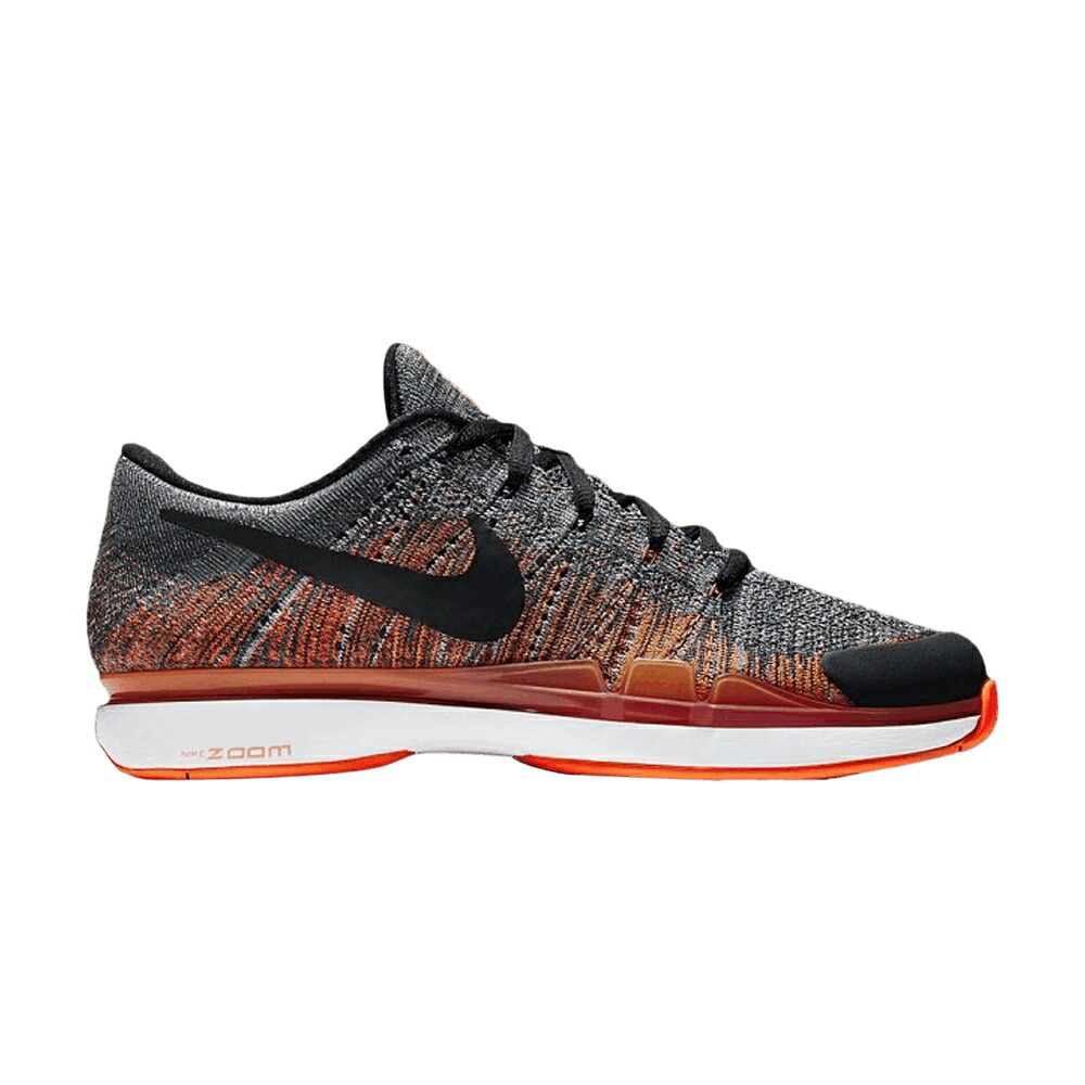 ナイキ ズーム フライニット 灰色 グレー 黒色 ブラック 白色 ホワイト 'DARK TART' スニーカー メンズ NIKE ZOOM VAPOR FLYKNIT GREY / DARK GREY BLACK TART WHITE