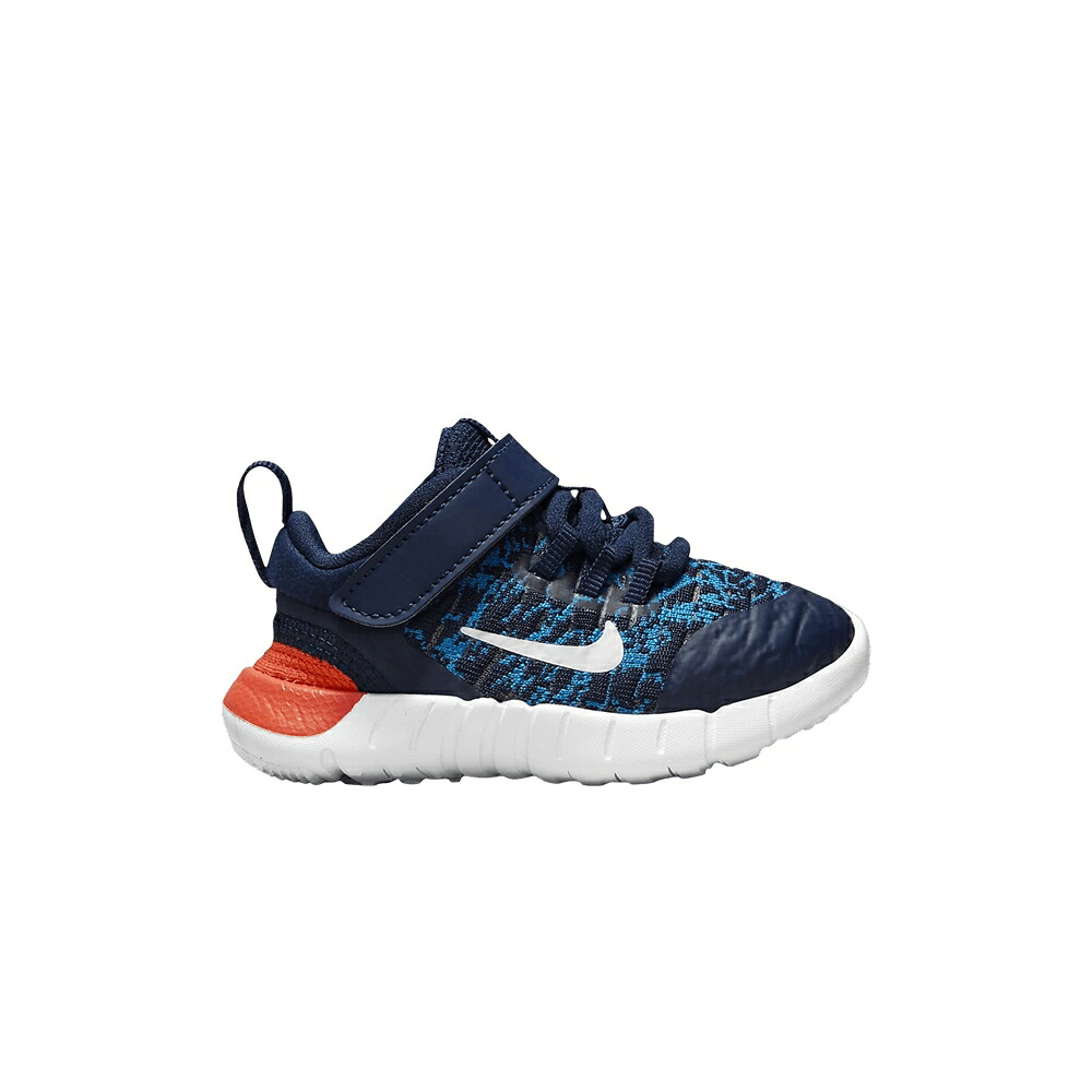 ナイキ フリー 紺色 ネイビー 橙 オレンジ 'MIDNIGHT ORANGE' ベビー NIKE FREE RN 2021 TD NAVY / MIDNIGHT NAVY ORANGE IMPERIAL