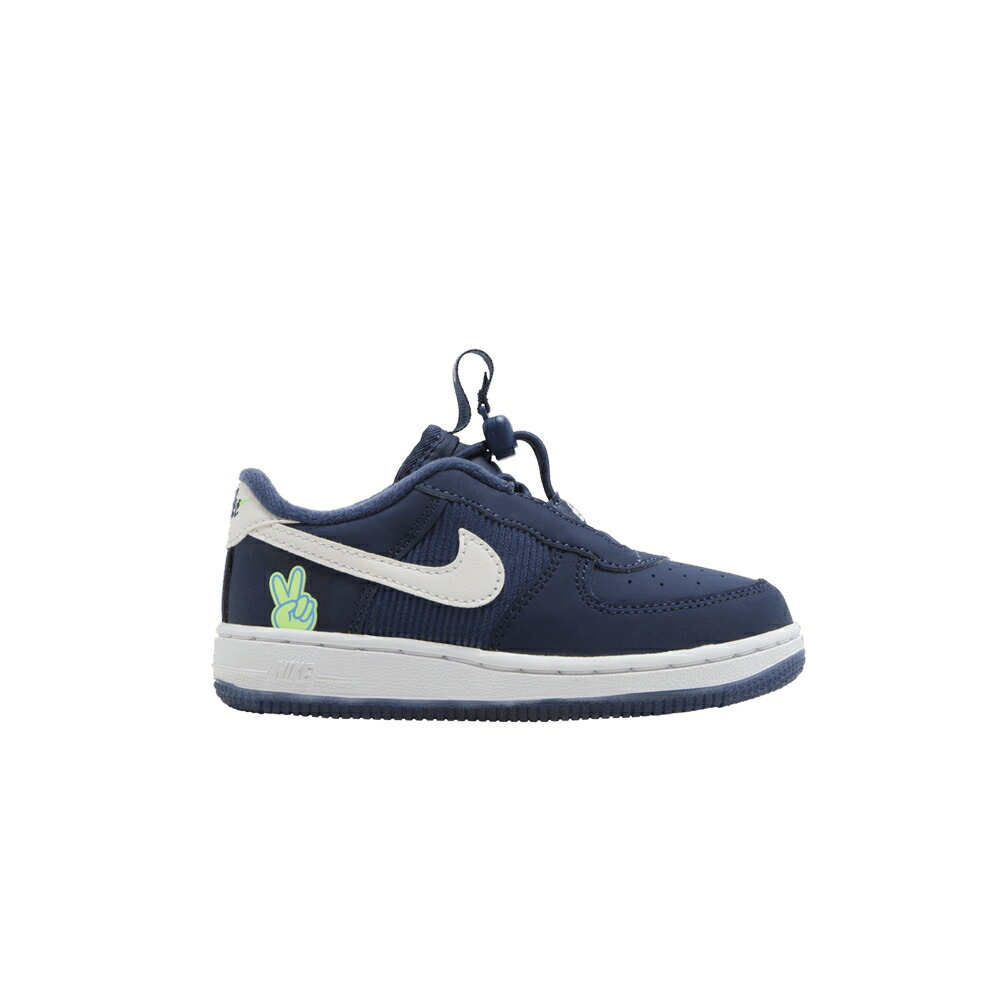 ナイキ 紺色 米国海軍 菩提樹 白いこと 白いこと \u0027PEACE\u0027 もの言う花 NIKE FORCE 1 TOGGLE SE TD / MIDNIGHT NAVY LIME GLOW WHITE