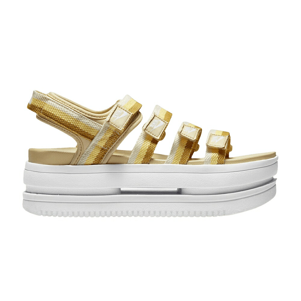 ナイキ アイコン クラシック ゴールド 白色 ホワイト ESAME スニーカー レディース NIKE WMNS ICON CLASSIC SANDAL / SESAME CHUTNEY TOPAZ GOLD WHITE