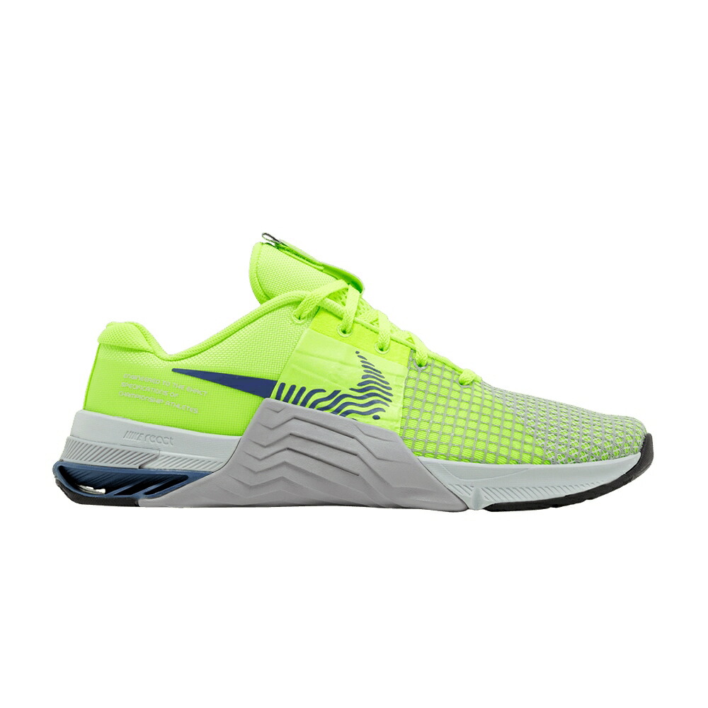 ナイキ 灰色 グレー VOLT BLUE スニーカー メンズ NIKE METCON 8 DIFFUSED / VOLT WOLF GREY PHOTON DUST