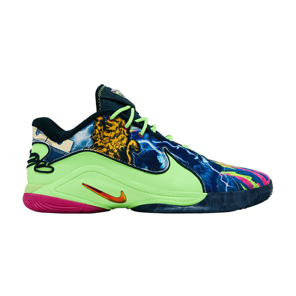 ナイキ レブロン 緑 緑であること \u0027BRYCE\u0027S WORLD\u0027 スニーカー メンズ NIKE LEBRON 22 / BLUSTERY FIREBERRY GHOST GREEN