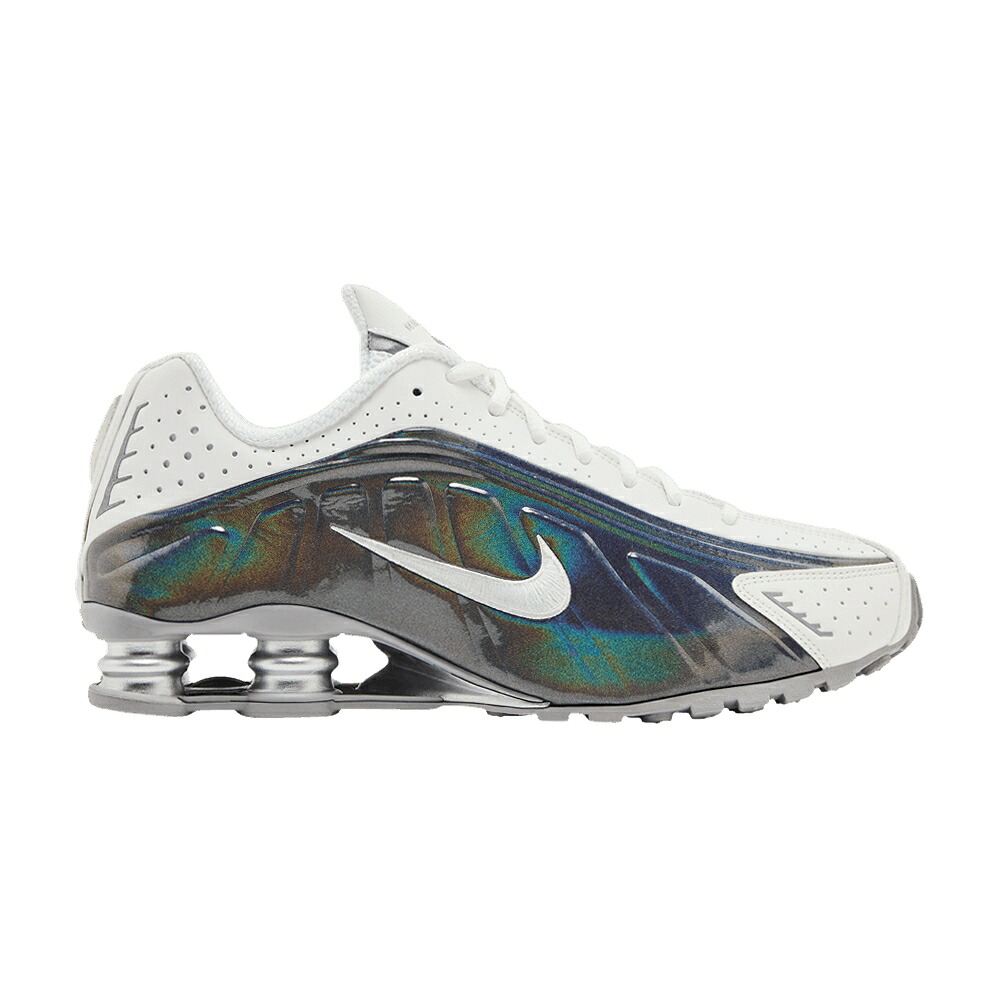 ナイキ ショックス 白いこと 白いこと \u0027WHITE IRIDESCENT\u0027 スニーカー レディース NIKE WMNS SHOX R4 / SUMMIT WHITE SUMMIT WHITE