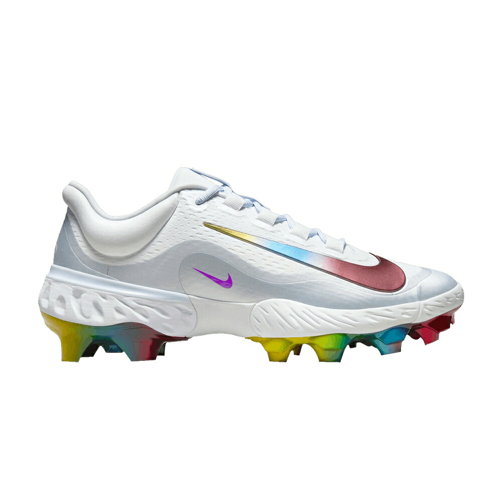 ナイキ アルファ ハラチ エリート 白色 ホワイト 灰色 グレー アルファハラチ 'RAINBOW' スニーカー メンズ NIKE ALPHA HUARACHE ELITE 4 LOW MCS / WHITE FOOTBALL GREY UNIVERSITY