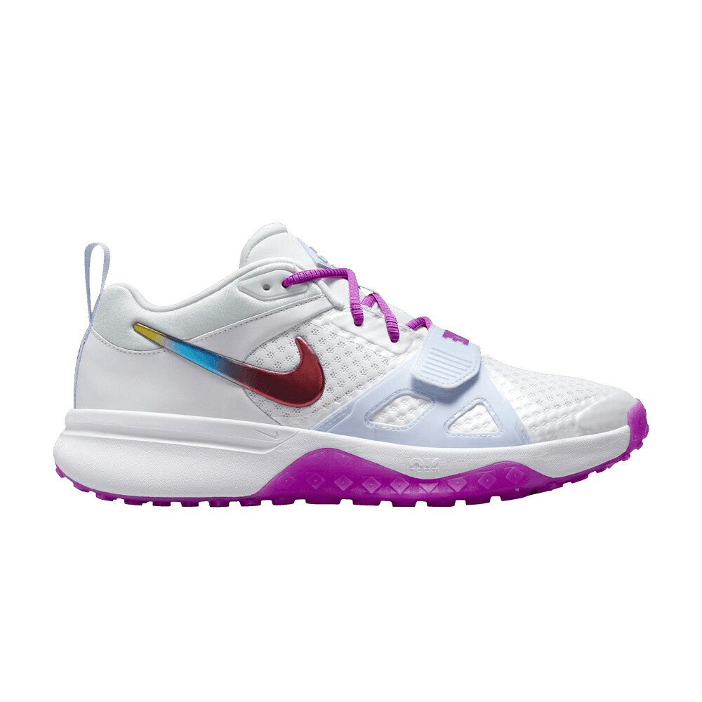ナイキ ズーム ダイヤモンド エリート ターフ 白色 ホワイト 灰色 グレー 黒色 ブラック 'RAINBOW' スニーカー メンズ NIKE AIR ZOOM DIAMOND ELITE TURF / WHITE FOOTBALL GREY BLACK HYPER