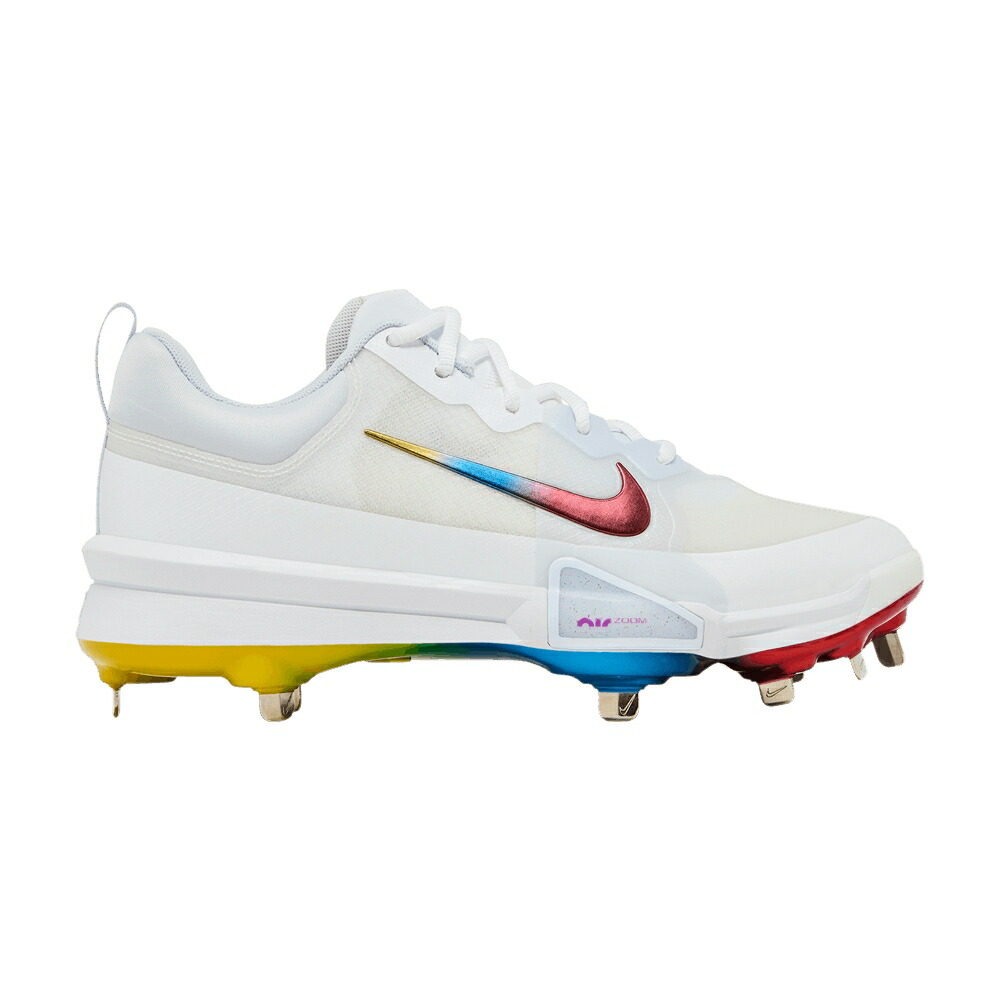 ナイキ プロ 白色 ホワイト 灰色 グレー RAINBOW スニーカー メンズ NIKE FORCE TROUT 9 PRO / WHITE FOOTBALL GREY UNIVERSITY