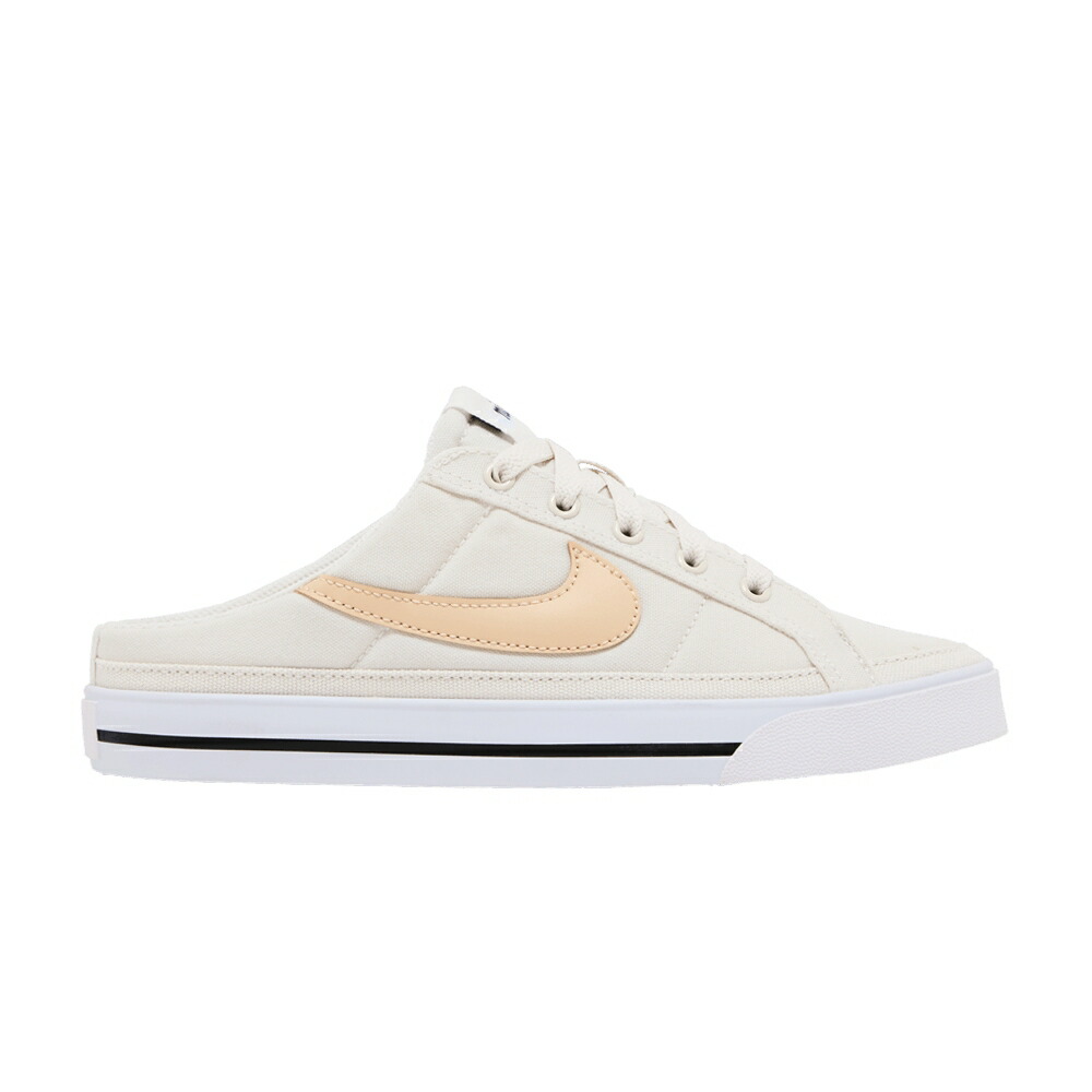 ナイキ コート レガシー 白色 ホワイト 黒色 ブラック 'PHANTOM ONYX' スニーカー レディース NIKE WMNS COURT LEGACY MULE WHITE / PHANTOM WHITE BLACK WHITE ONYX