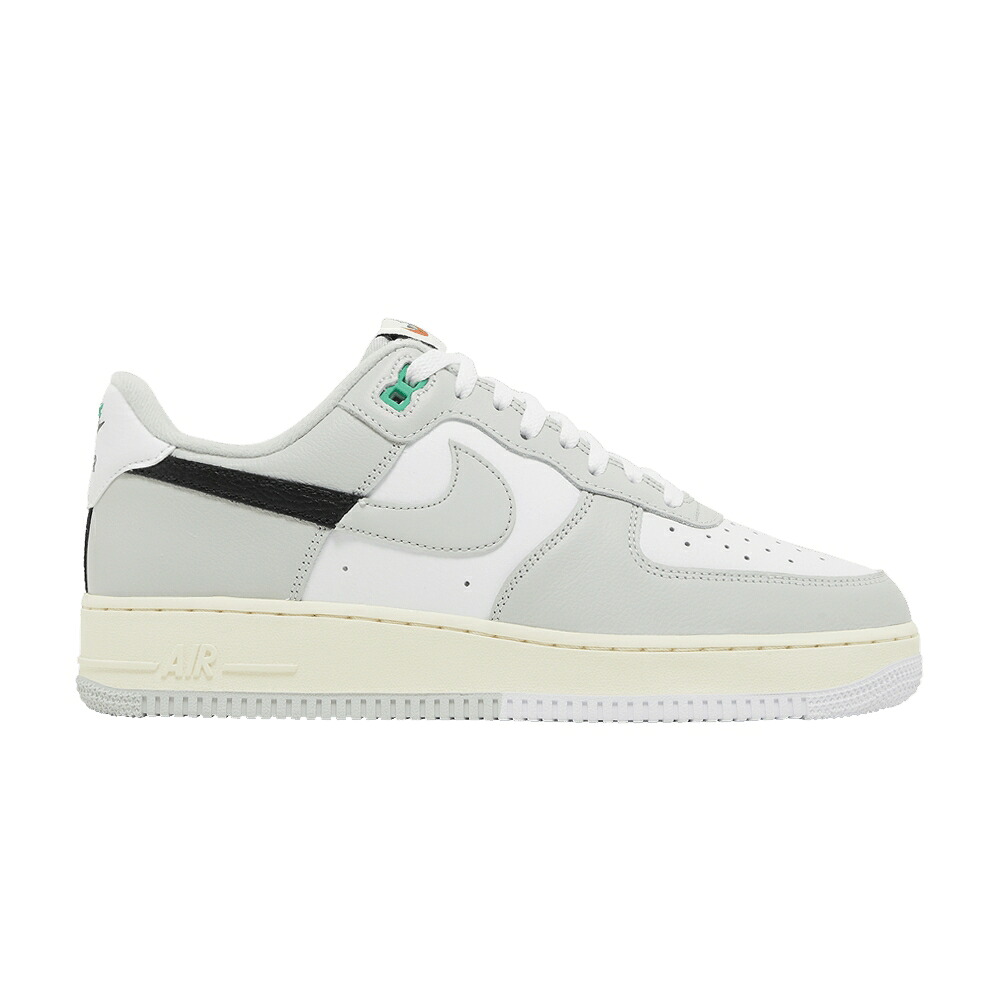 ナイキ 銀色 シルバー 黒色 ブラック エアフォース '07 'SPLIT SILVER' スニーカー メンズ NIKE AIR FORCE 1 LV8 - LIGHT / LIGHT SILVER BLACK LIGHT SILVER