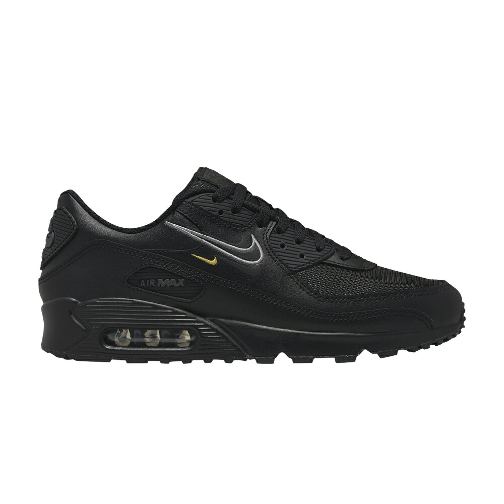 ナイキ マックス 黒色 ブラック 灰色 グレー エアマックス 'MULTISWOOSH BLACK' スニーカー メンズ NIKE AIR MAX 90 'MULTI-SWOOSH - / BLACK SMOKE GREY SOLAR FLARE|スニケス