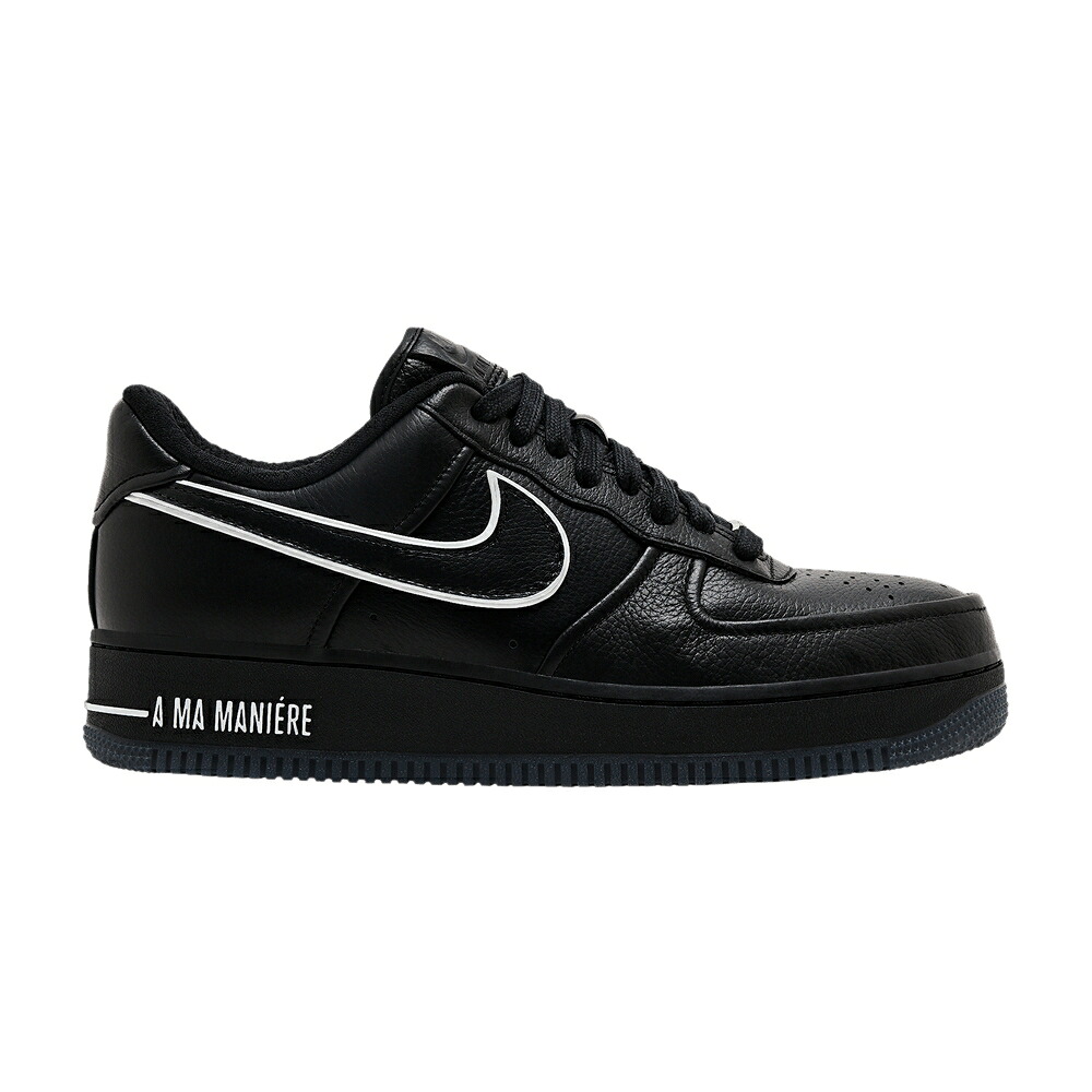 ナイキ 黒いこと 黒いこと 白いこと 白いこと 空軍 \u0027HAND COLD\u0027 スニーカー レディース NIKE A MA MANI RE X WMNS AIR FORCE 1 LOW WASH / BLACK WHITE BLACK BLACK