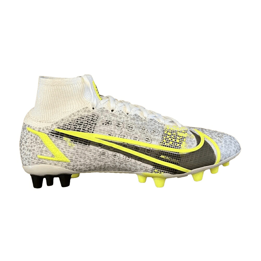 ナイキ エリート 白色 ホワイト 黒色 ブラック 銀色 シルバー 'SAFARI PACK' スニーカー メンズ NIKE MERCURIAL SUPERFLY 8 ELITE AG / WHITE BLACK METALLIC SILVER|スニケス