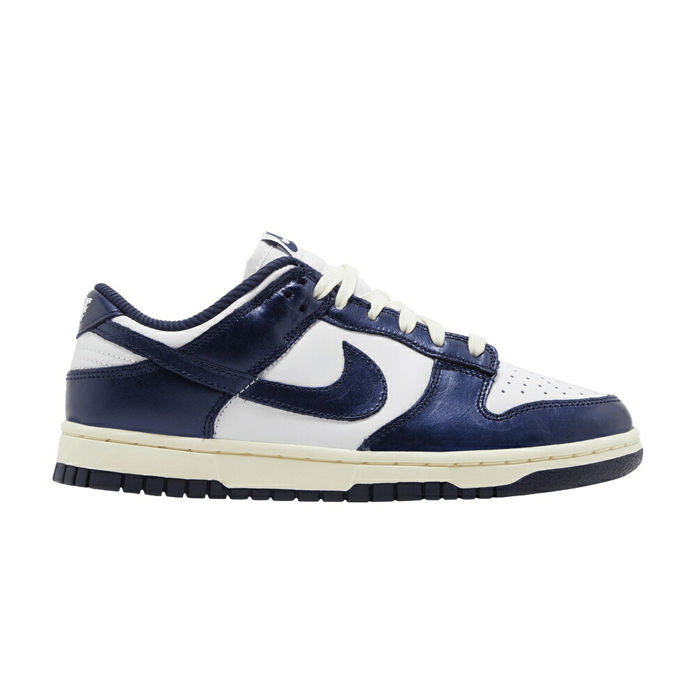 ナイキ ダンク 割り増し金 白いこと 白いこと 紺色 米国海軍 ダンクロー \u0027VINTAGE NAVY\u0027 スニーカー レディース NIKE WMNS DUNK LOW PREMIUM / WHITE MIDNIGHT NAVY COCONUT MILK