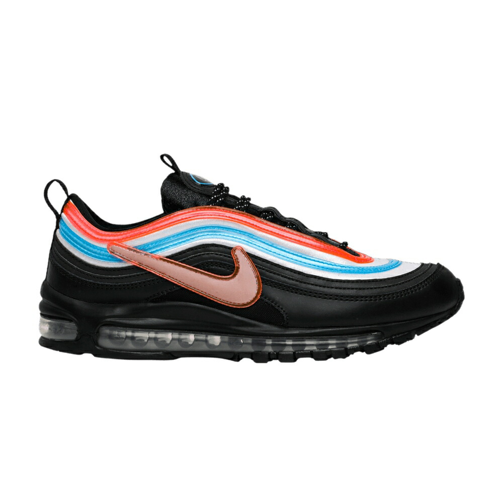 ナイキ マックス 黒色 ブラック 銀色 シルバー 青色 ブルー エアマックス ON AIR: SEOUL スニーカー メンズ NIKE AIR MAX 97 NEON / BLACK REFLECT SILVER BLUE LAGOON