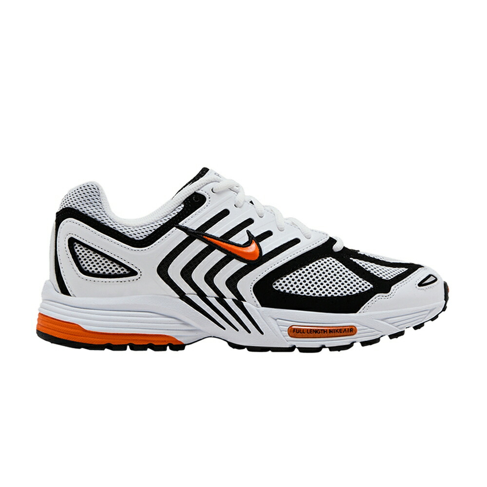 ナイキ ペガサス 白色 ホワイト 黒色 ブラック 銀色 シルバー WHITE ORANGE スニーカー メンズ NIKE AIR PEGASUS 2K5 SAFETY / WHITE BLACK METALLIC SILVER
