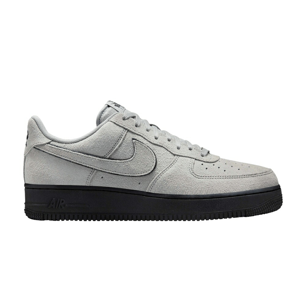 ナイキ 灰色 グレー 黒色 ブラック エアフォース 07 MOKE SUEDE スニーカー メンズ NIKE AIR FORCE 1 LV8 GREY / LIGHT SMOKE GREY BLACK