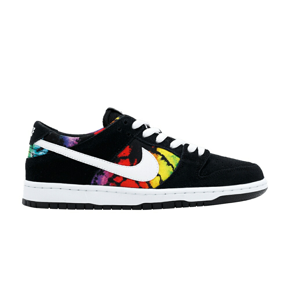 ナイキ ダンク プロ エスビー 黒色 ブラック 白色 ホワイト ダンクロー 'TIE DYE' スニーカー メンズ NIKE DUNK LOW PRO SB IW / BLACK WHITE MULTI COLOR