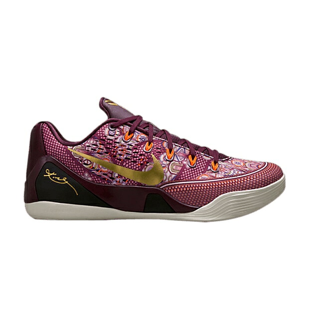 ナイキ コービー 橙 オレンジ色 \u0027SILK\u0027 スニーカー メンズ NIKE KOBE 9 EM / MERLOT TOTAL ORANGE METALLIC