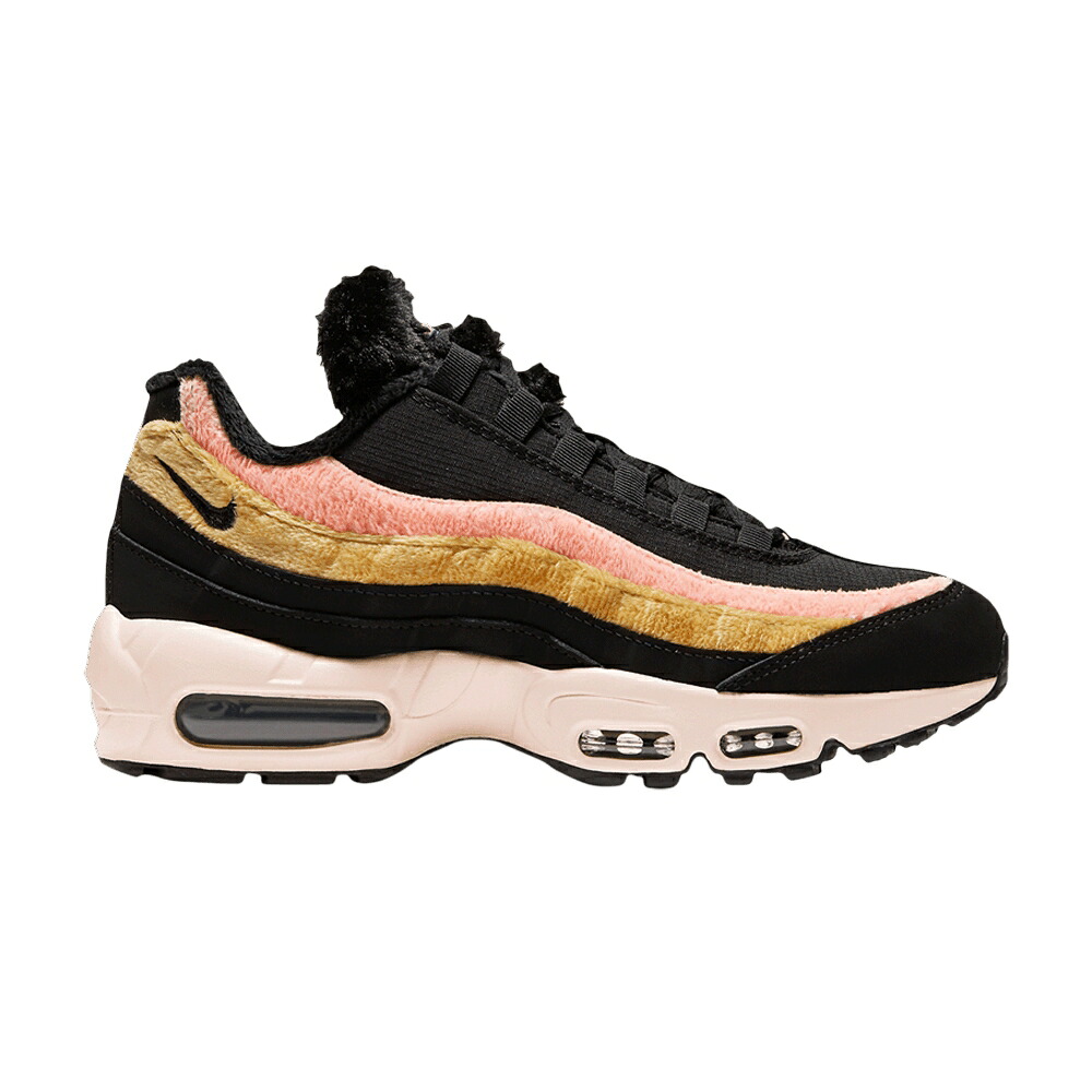 ナイキ マックス プレミアム 黒色 ブラック ピンク エアマックス 'BLACK FUR' スニーカー レディース NIKE WMNS AIR MAX 95 PREMIUM / BLACK ATOMIC PINK SOLAR FLARE｜スニケス 77,055円