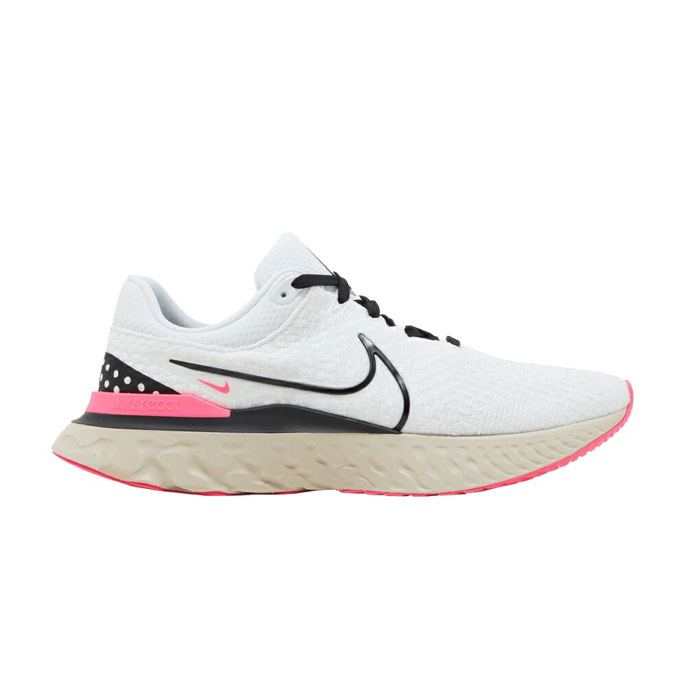 ナイキ リアクト ラン フライニット 白色 ホワイト パール ピンク WHITE PINK スニーカー メンズ NIKE REACT INFINITY RUN FLYKNIT 3 HYPER / WHITE PEARL WHITE HYPER PINK