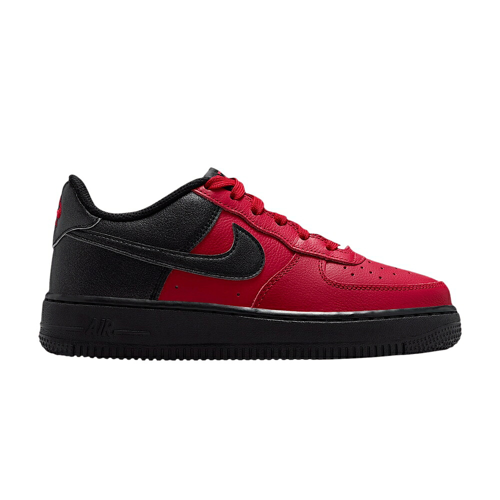 ナイキ 赤 レッド 白色 ホワイト 黒色 ブラック エアフォース 'GYM BLACK' ジュニア キッズ NIKE AIR FORCE 1 LV 8 GS RED / GYM RED SUMMIT WHITE BLACK ベビー マタニティ スニーカー
