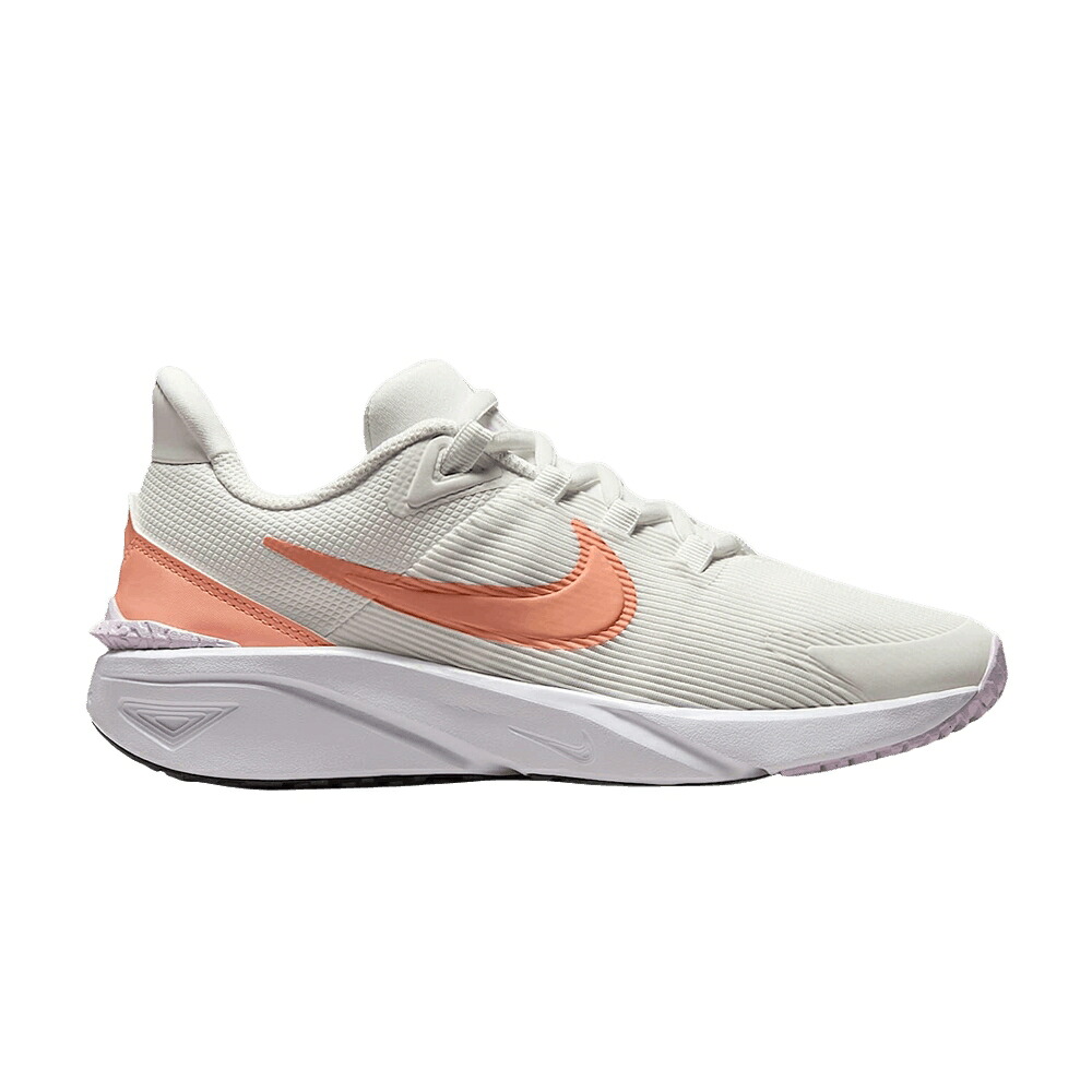 ナイキ 白色 ホワイト 黒色 ブラック 'SUMMIT AGATE' ジュニア キッズ NIKE STAR RUNNER 4 GS ROAD WHITE/WHITE/BLACK/APRICOT / SUMMIT WHITE WHITE BLACK APRICOT ベビー マタニティ スニーカー