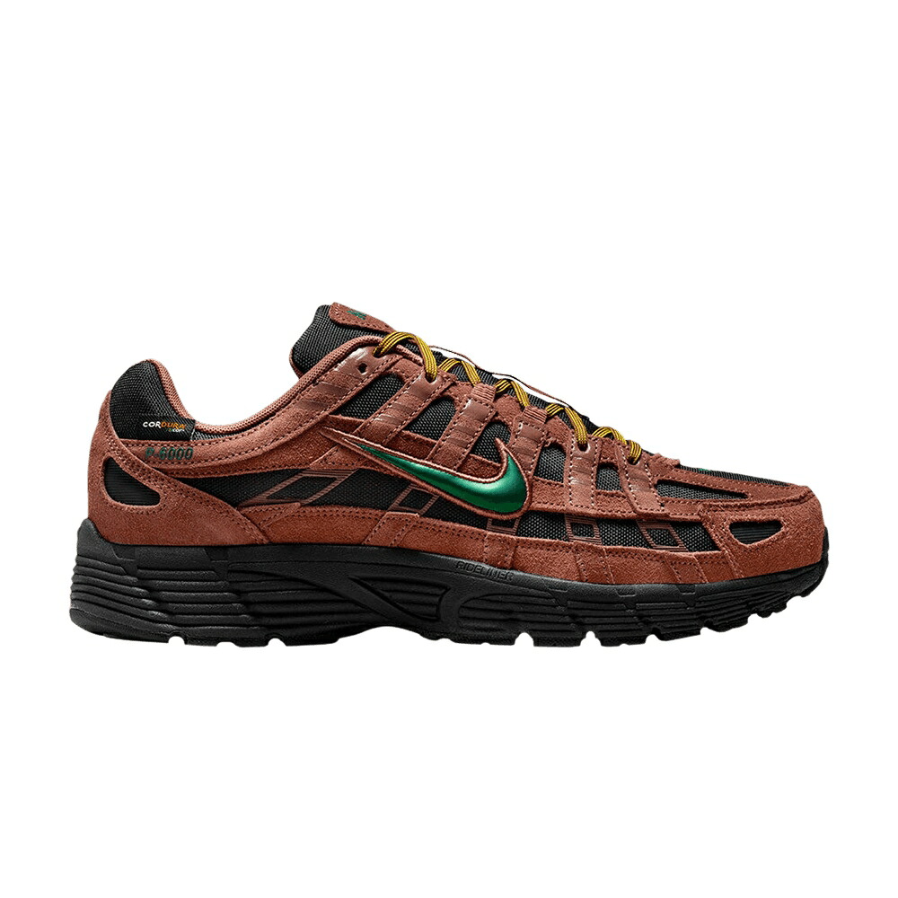 ナイキ プレミアム 茶色 ブラウン 緑 グリーン 黒色 ブラック 'FAUNA BROWN' スニーカー メンズ NIKE P-6000 PREMIUM CORDURA / FAUNA BROWN GORGE GREEN BLACK|スニケス