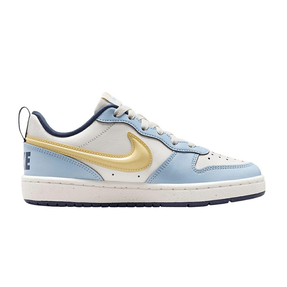 ナイキ コート 青色 ブルー コートバーロウ 'CELESTINE YELLOW' ジュニア キッズ NIKE COURT BOROUGH LOW RECRAFT GS BLUE SOFT / SAIL SAIL CELESTINE BLUE SOFT ベビー マタニティ スニーカー