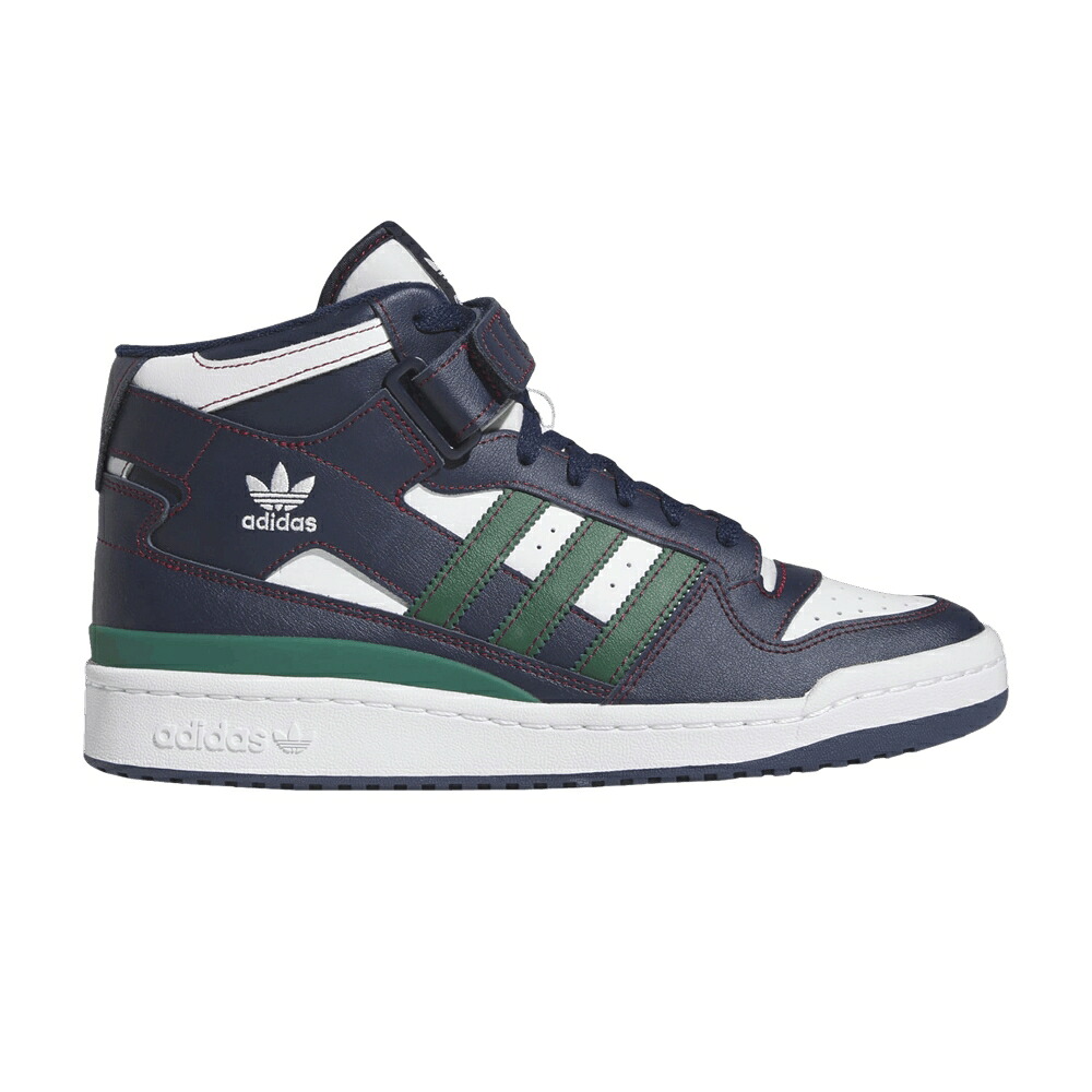 アディダス フォーラム ミッド 紺色 ネイビー チーム 緑 グリーン 'COLLEGIATE GREEN' スニーカー メンズ ADIDAS FORUM MID NAVY / COLLEGIATE NAVY TEAM DARK GREEN