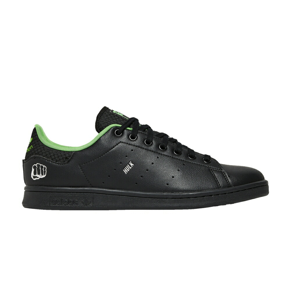 アディダス コア 黒色 ブラック 銀色 シルバー スタンスミス HULK スニーカー メンズ ADIDAS MARVEL X STAN SMITH / CORE BLACK SILVER METALLIC