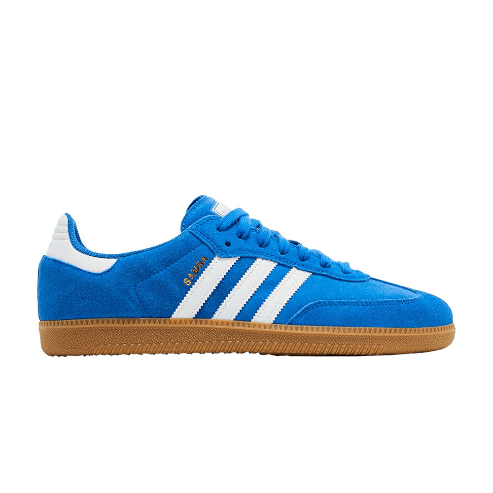 アディダス サンバ 青碧 青色 白いこと 白いこと ゴールド \u0027BLUE GUM\u0027 スニーカー メンズ ADIDAS SAMBA ADV BIRD / BLUE BIRD CLOUD WHITE GOLD メンズ靴-靴-スニーカー