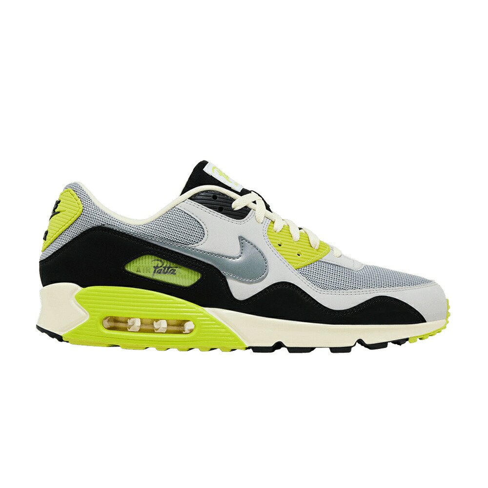 ナイキ マックス 薄墨色 薄墨色 エア湖マックス \u0027CYBER\u0027 スニーカー メンズ NIKE PATTA X AIR MAX 90 SP / PARTICLE GREY NEUTRAL GREY CYBER