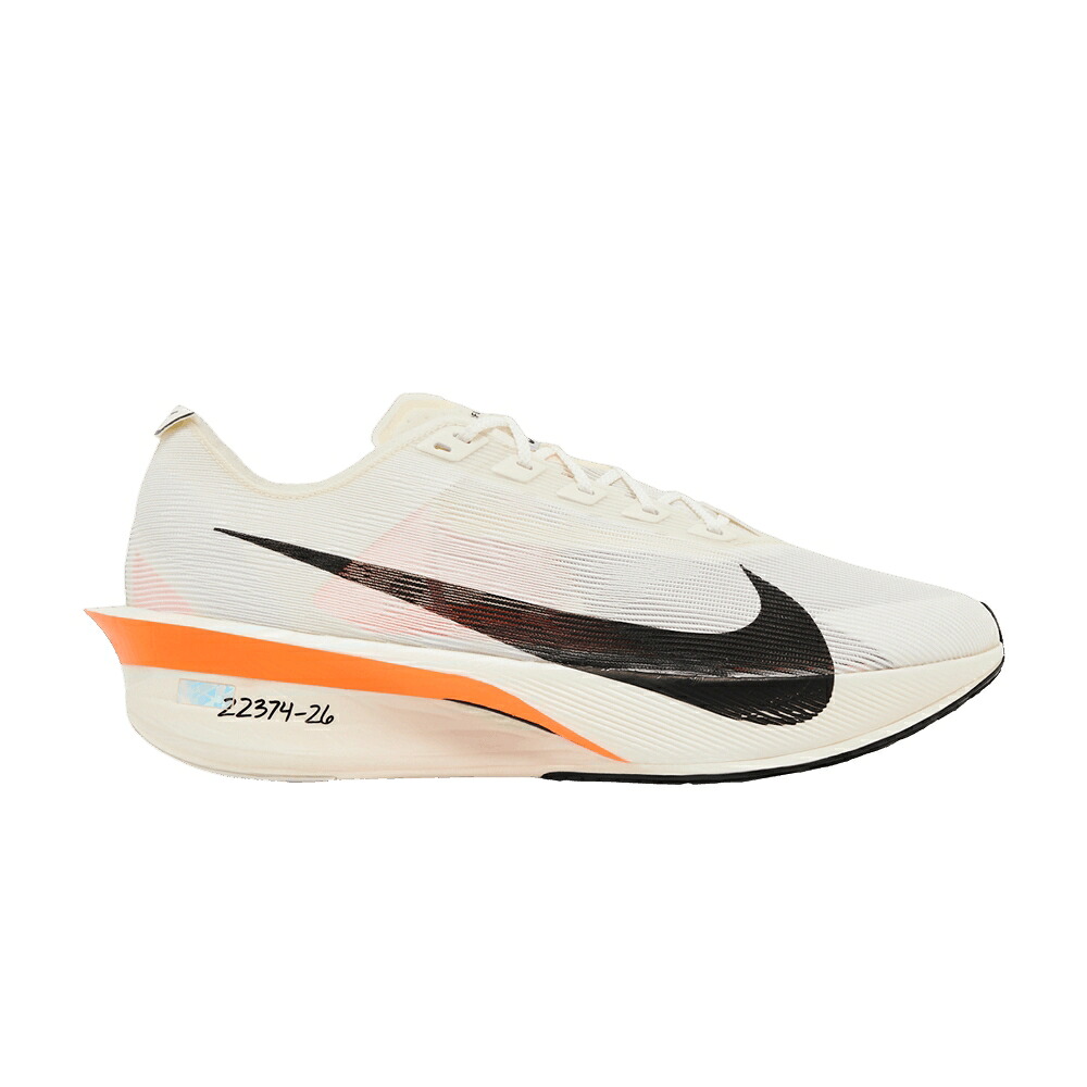 ナイキ 黒いこと 黒いこと 橙 オレンジ色 白いこと 白いこと NEXT% \u0027PROTOTYPE\u0027 スニーカー メンズ NIKE ZOOMX VAPORFLY 4 / SAIL BLACK TOTAL ORANGE WHITE