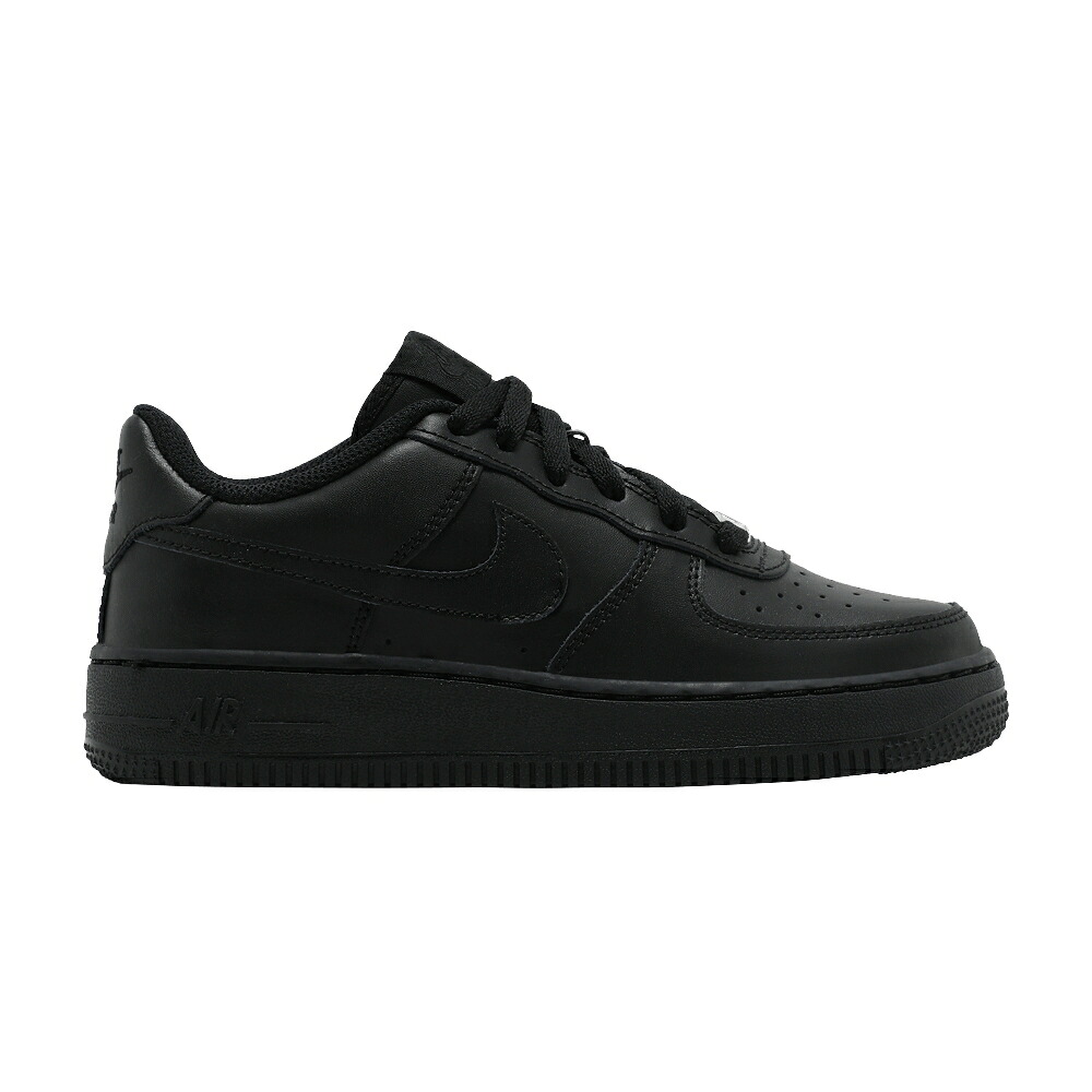 ナイキ 黒いこと 黒いこと 空軍 \u0027TRIPLE BLACK\u0027 御坊っちゃん キッズ NIKE AIR FORCE 1 LE GS / BLACK BLACK BLACK もの言う花 マタニティ スニーカー