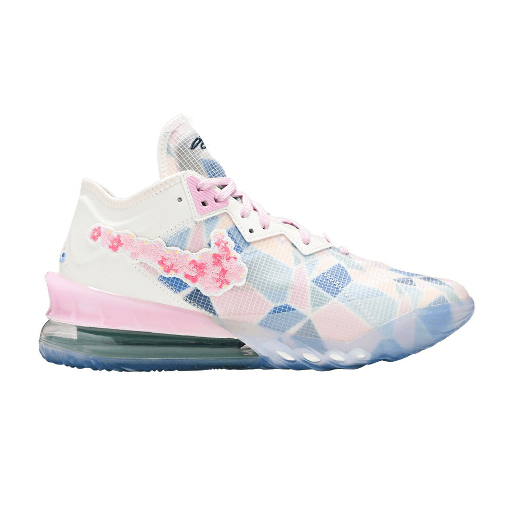 ナイキ レブロン アイボリー ピンク AKURA スニーカー メンズ NIKE ATMOS X LEBRON 18 LOW / PALE IVORY LIGHT ARCTIC PINK