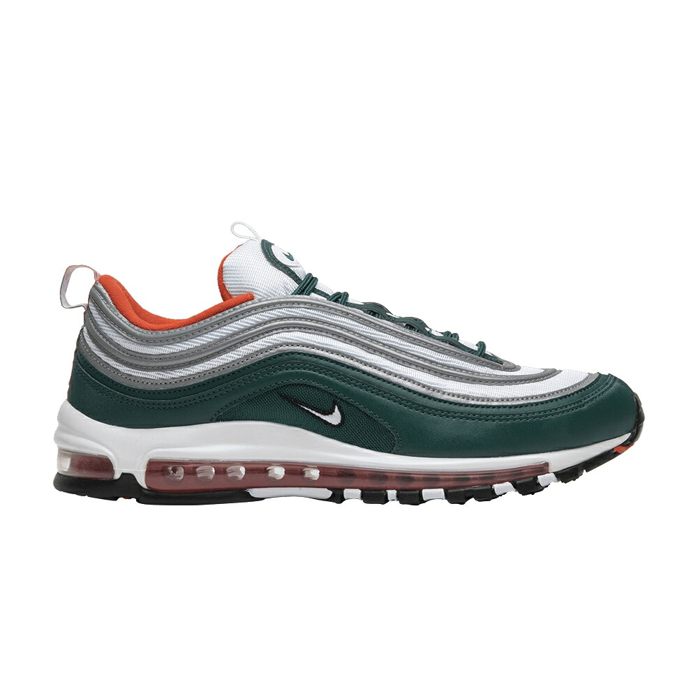 ナイキ マックス 白色 ホワイト チーム 橙 オレンジ エアマックス 'マイアミ ドルフィンズ' スニーカー メンズ NIKE AIR MAX 97 'MIAMI DOLPHINS' / RAINFOREST WHITE TEAM ORANGE