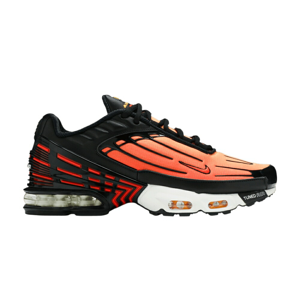 ナイキ マックス 黒色 ブラック エアマックスプラス TIGER スニーカー メンズ NIKE AIR MAX PLUS 3 / BLACK PIMENTO BRIGHT CERAMIC