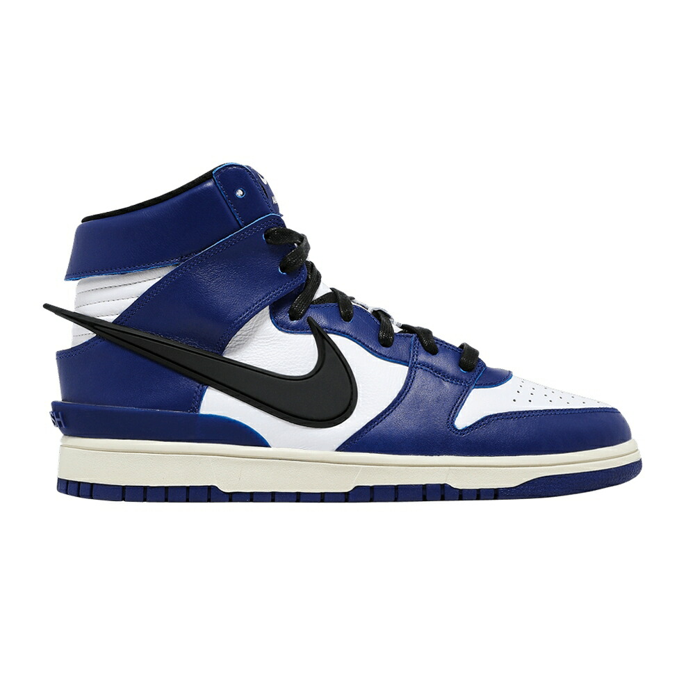 ナイキ ダンク ハイ ディープ 青色 ブルー 白色 ホワイト アイボリー ダンクハイ DEEP ROYAL スニーカー メンズ NIKE AMBUSH X DUNK HIGH / DEEP ROYAL BLUE WHITE PALE IVORY
