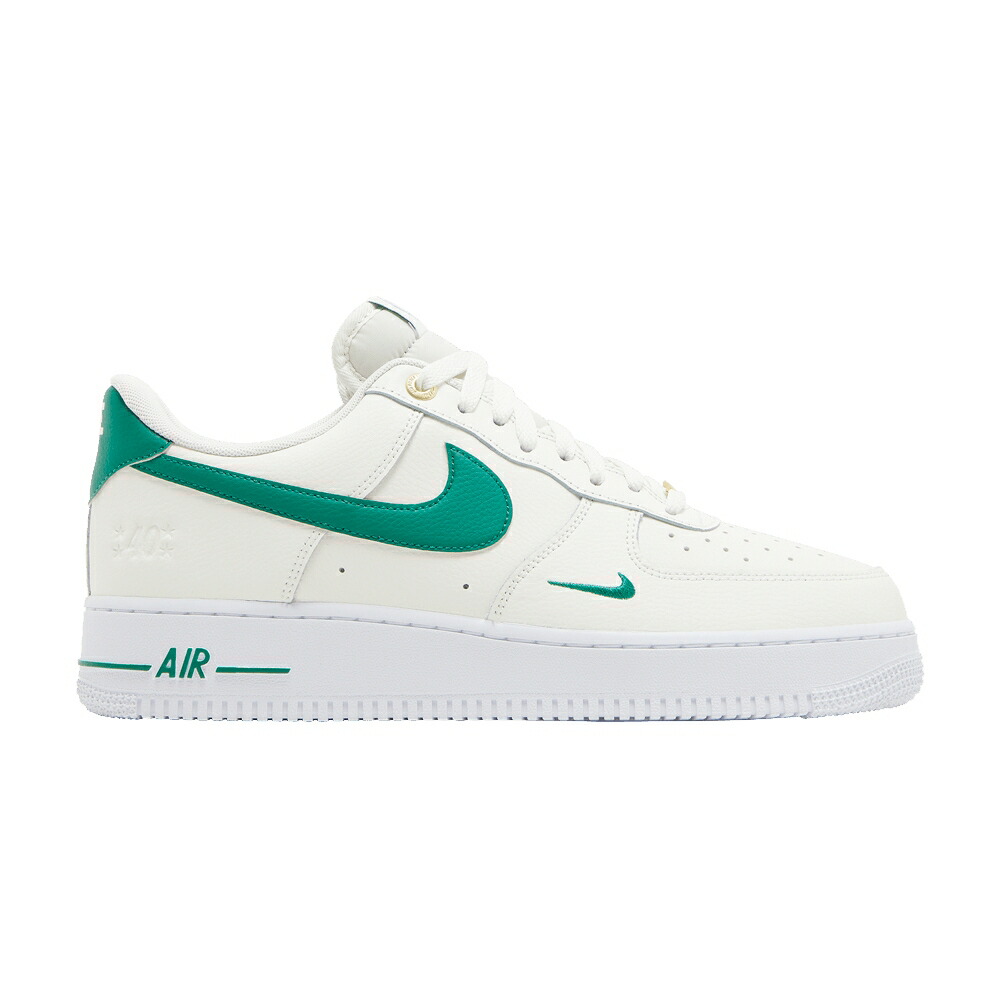 ナイキ 白色 ホワイト エアフォース 07 40TH MALACHITE スニーカー メンズ NIKE AIR FORCE 1 LV8 ANNIVERSARY - SAIL / SAIL MALACHITE WHITE METALLIC