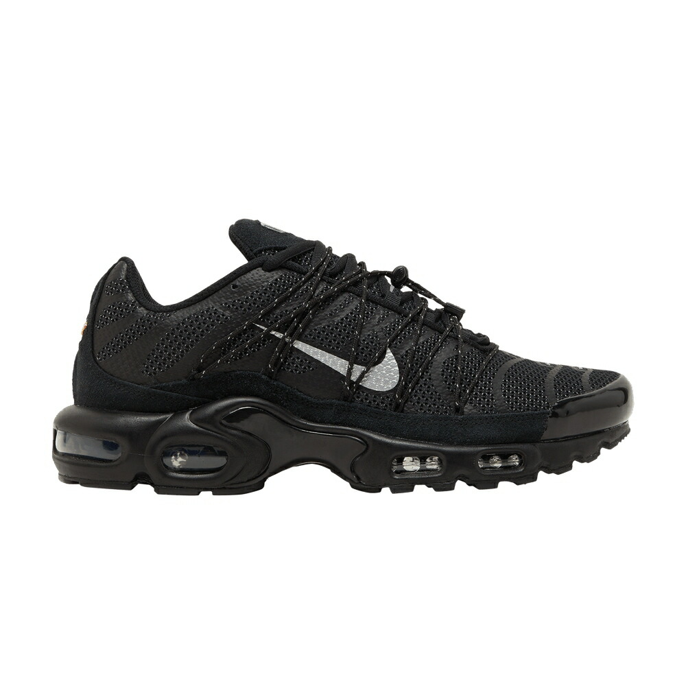 ナイキ マックス 黒色 ブラック 白色 ホワイト 銀色 シルバー エアマックスプラス BLACK SILVER スニーカー メンズ NIKE AIR MAX PLUS UTILITY METALLIC / BLACK WHITE METALLIC SILVER
