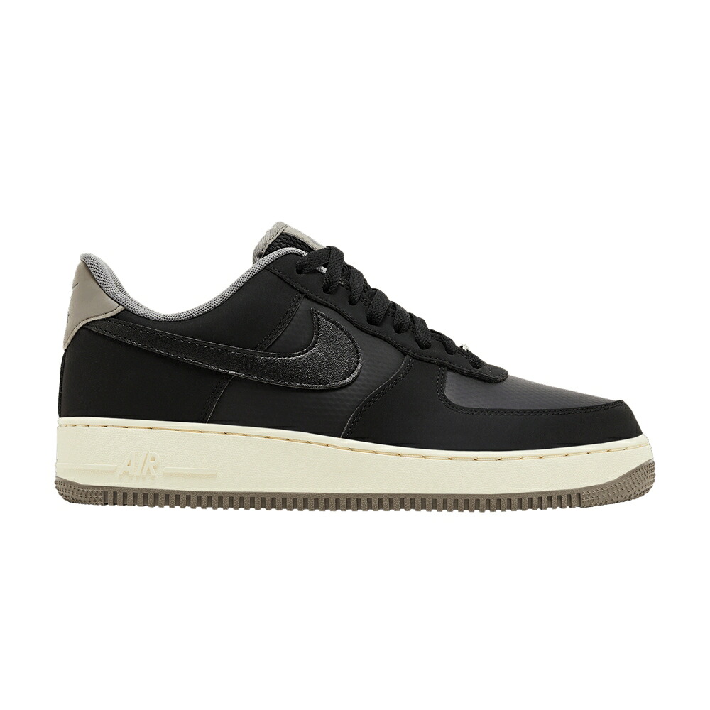 ナイキ 黒色 ブラック エアフォース '07 'BLACK PEWTER' スニーカー メンズ NIKE AIR FORCE 1 LV8 FLAT / BLACK FLAT PEWTER COCONUT MILK