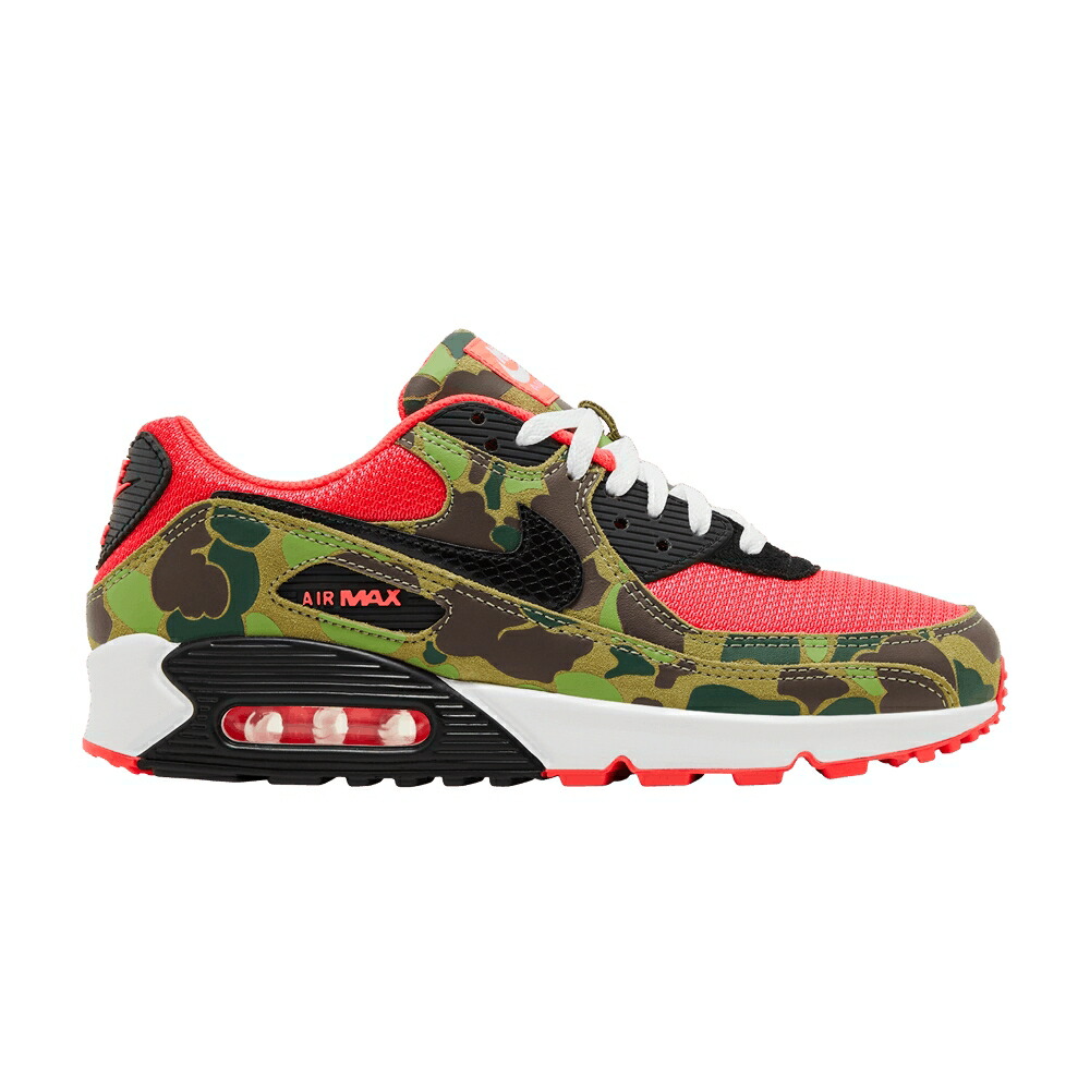 ナイキ マックス 黒色 ブラック エアマックス REVERSE CAMO スニーカー メンズ NIKE AIR MAX 90 SP DUCK 2024 / INFRARED BLACK