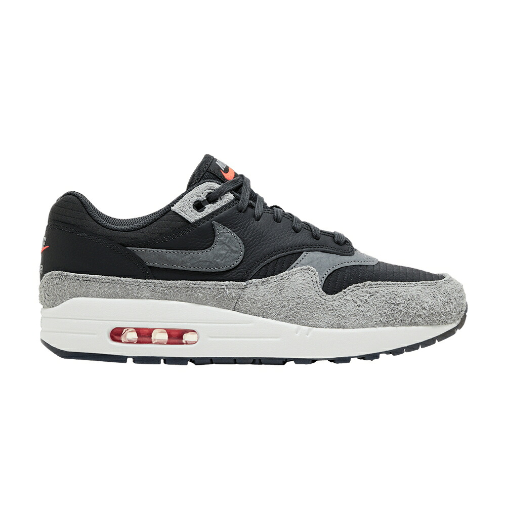 ナイキ マックス プレミアム 灰色 グレー クリムゾン エアマックス 'DARK CRIMSON' スニーカー メンズ NIKE AIR MAX 1 PREMIUM SMOKE GREY FLASH / DARK SMOKE GREY FLASH CRIMSON|スニケス