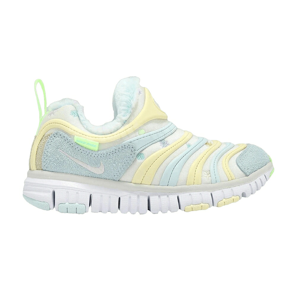 ナイキ ダイナモ フリー 白色 ホワイト 青色 ブルー 'SAIL BLUE' ジュニア キッズ NIKE DYNAMO FREE SE PS WHITE GLACIER / SAIL WHITE GLACIER BLUE ベビー マタニティ スニーカー｜スニケス