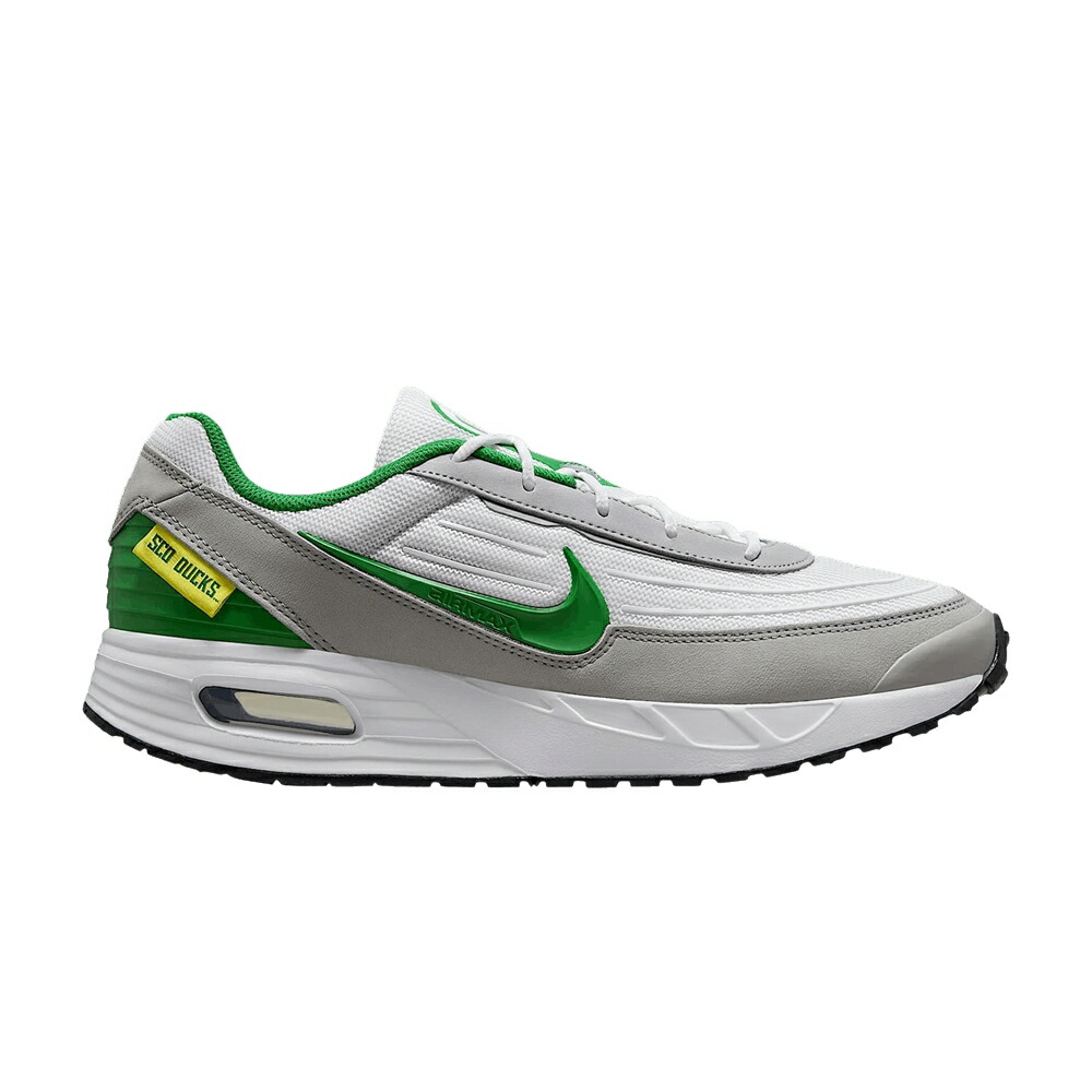 ナイキ マックス 白色 ホワイト 灰色 グレー エアマックス OREGON スニーカー メンズ NIKE NCAA X AIR MAX VERSE / WHITE LIGHT SMOKE GREY APPLE