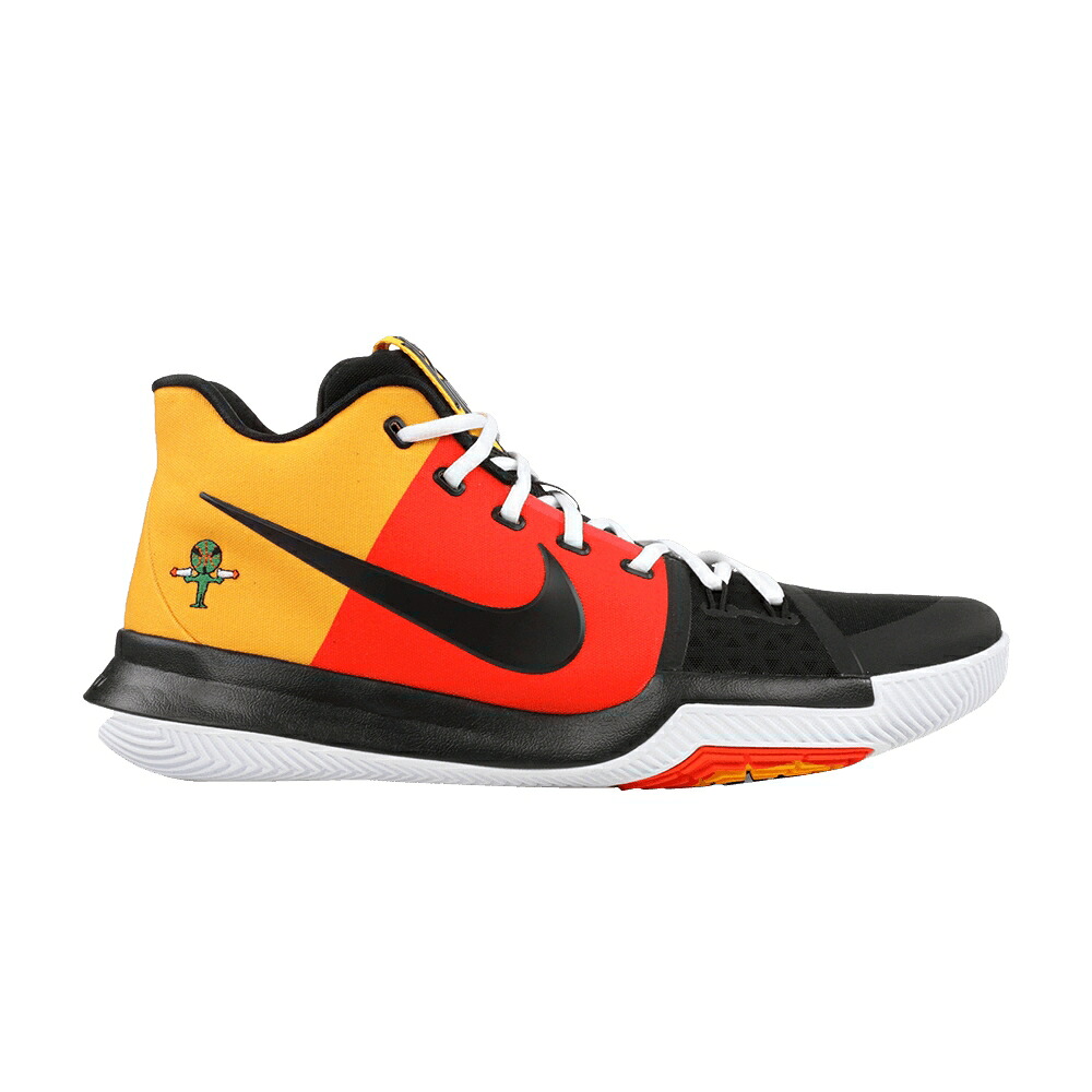 ナイキ カイリー 黒色 ブラック 橙 オレンジ 赤 レッド 'RAYGUN' スニーカー メンズ NIKE KYRIE 3 / BLACK ORANGE RED｜スニケス