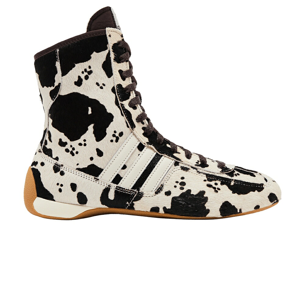 アディダス ミッド シャドー シャドウ 茶色 ブラウン 白色 ホワイト ゴールド 'COW PRINT' スニーカー レディース ADIDAS WMNS RASANT MID / SHADOW BROWN OFF WHITE GOLD｜スニケス