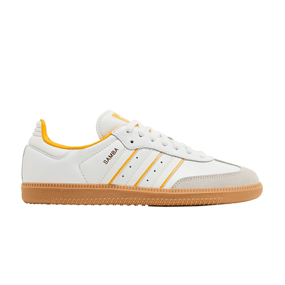 アディダス サンバ 労働者の一団 白いこと 白いこと \u0027TWO YELLOW\u0027 スニーカー メンズ ADIDAS SAMBA OG TONE STRIPES - CREW / CLOUD WHITE CRYSTAL WHITE CREW