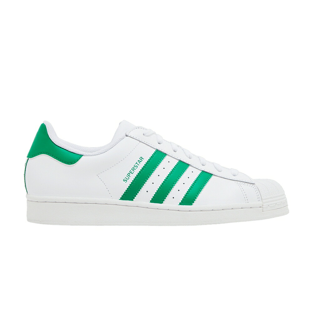 アディダス はやりっ子 白いこと 白いこと 緑 緑であること \u0027WHITE GREEN\u0027 スニーカー メンズ ADIDAS SUPERSTAR / CLOUD WHITE GREEN CLOUD WHITE